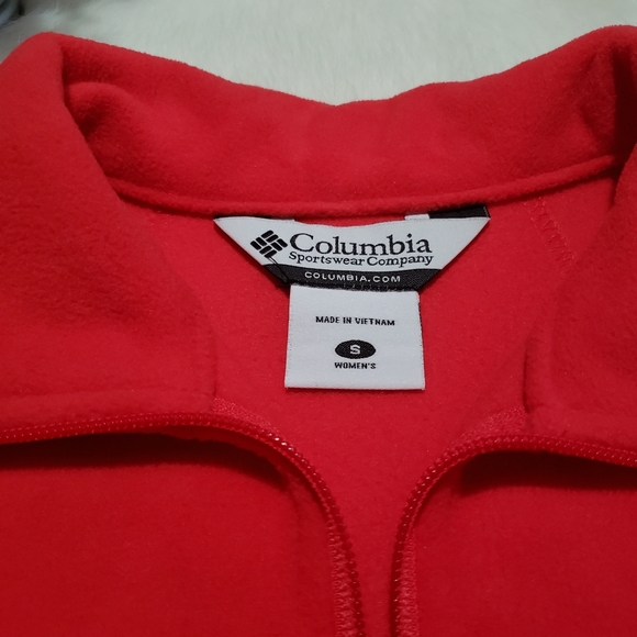 Columbia Fleece Red Jacket - Picture 4 of 8